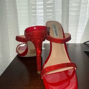 Steve Madden Sparkling Red Heels